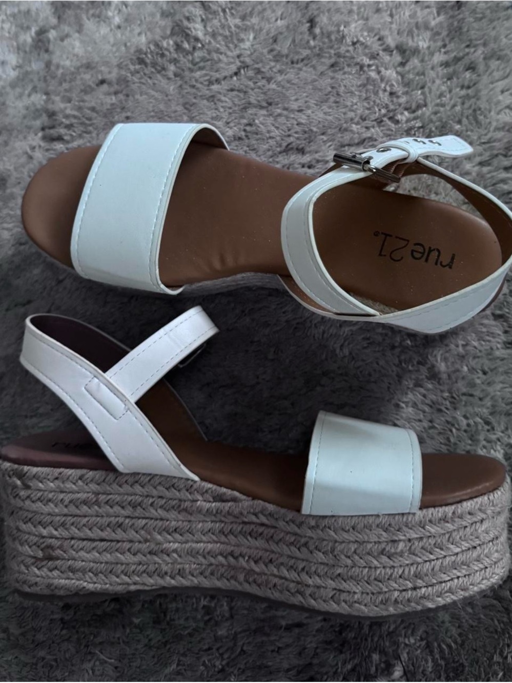 White Platform Espadrille Sandals